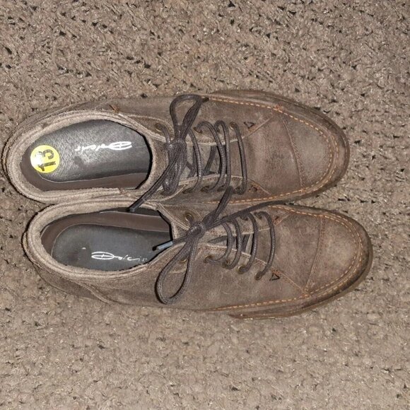 Vintage DOLCIS-Brown Distressed Oiled Suede Desert Boots-Sz 13-NWOB - Picture 7 of 7